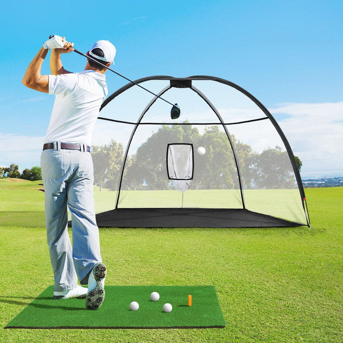 Goslash Picks 3.5m Golf Practice Net with Driving Mat