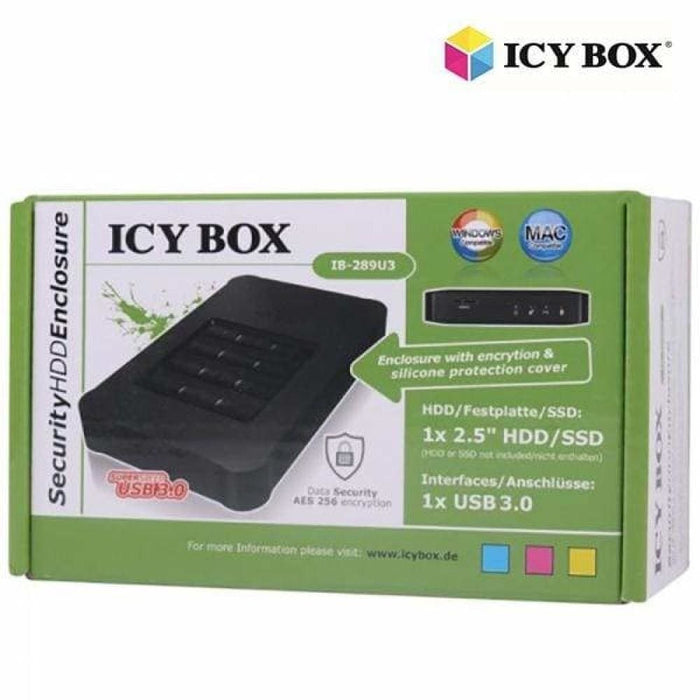 Icy Box Usb 3.0 Keypad Encrypted Enclosure For 2.5’ Sata