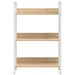3-layer Book Shelf Oak 60x27.6x90.5 Cm Engineered Wood