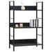 3 - layer Book Shelf Black 60x27.6x90.5 Cm Engineered Wood
