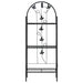 3-layer Plant Rack Black 52x28x128 Cm Iron Aibki