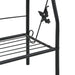 3-layer Plant Rack Black 52x28x128 Cm Iron Aibki