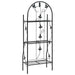 3-layer Plant Rack Black 52x28x128 Cm Iron Aibki