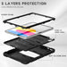 3 Layer Protection Screen Frame Pc Silicone Tablet Case