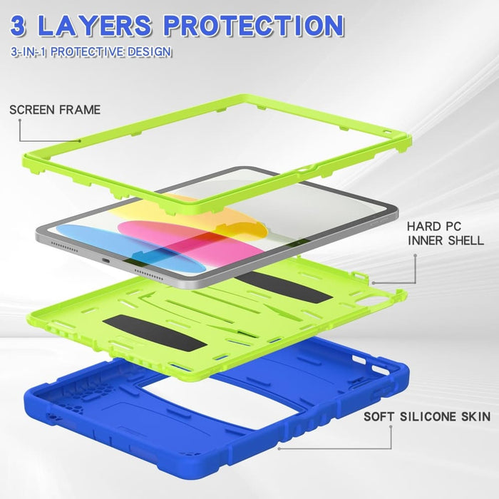 3 Layer Protection Screen Frame Pc Silicone Tablet Case