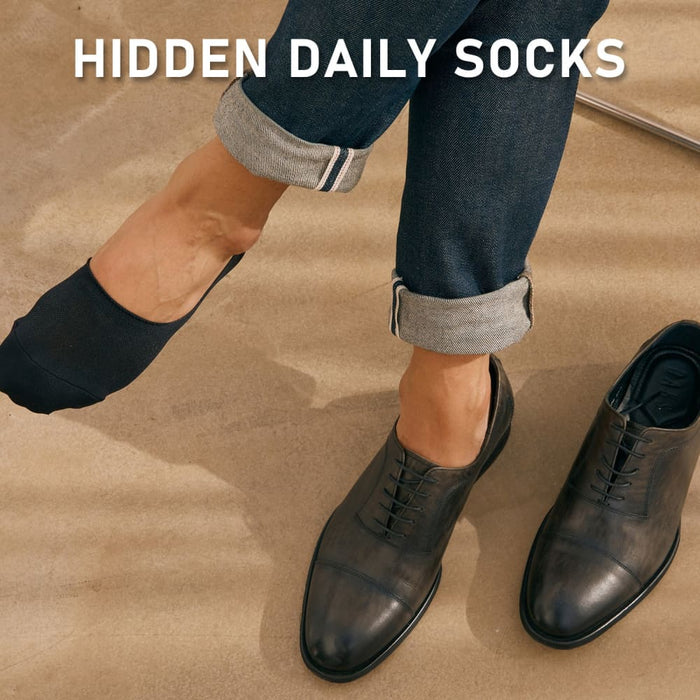 3 Pack Large White Cushion no Show Ankle Socks Non-slip