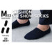 3 Pack Medium Black Cushion no Show Ankle Socks Non-slip