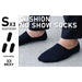 3 Pack Small Black Cushion no Show Ankle Socks Non-slip