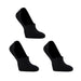 3 Pack Small Black Cushion no Show Ankle Socks Non-slip