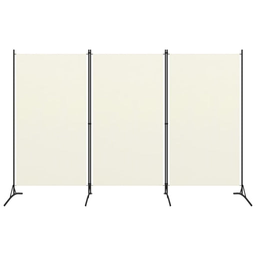 3 Panel Room Divider Cream White Gl221