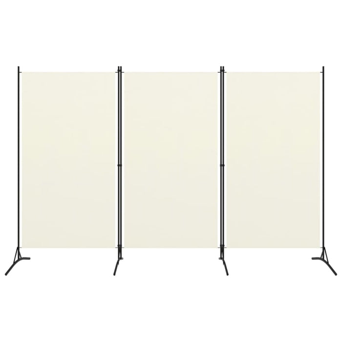 3 Panel Room Divider Cream White Gl221