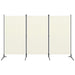 3 Panel Room Divider Cream White Gl221