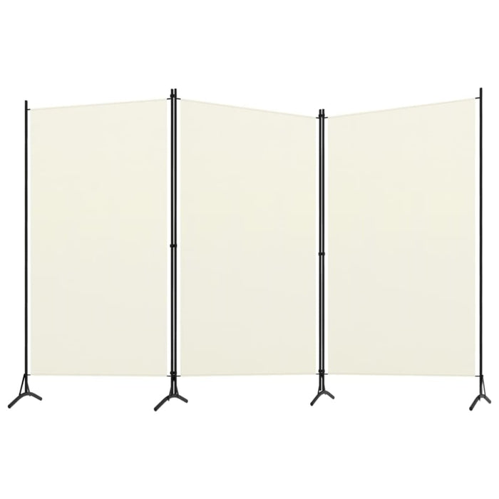 3 Panel Room Divider Cream White Gl221