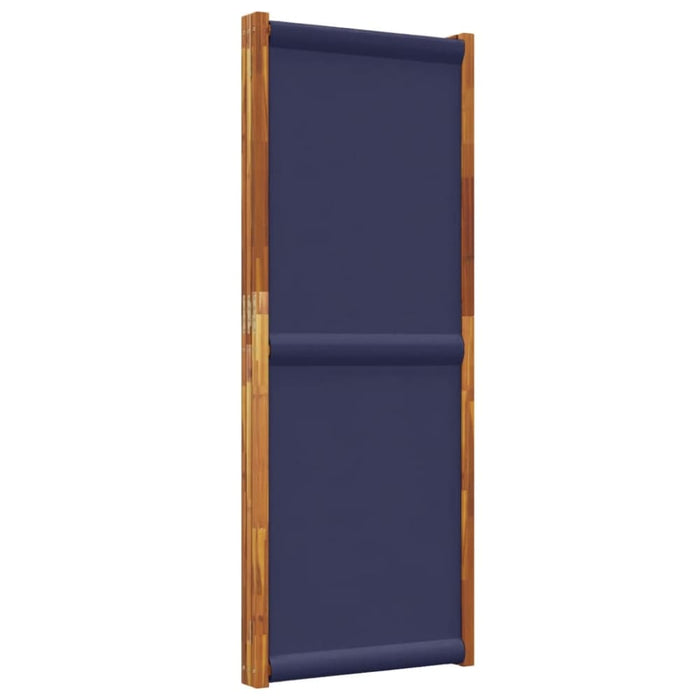3-panel Room Divider Dark Blue 210x180 Cm Abbttpk