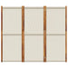 3-panel Room Divider Light Grey 210x180 Cm Abbttpp
