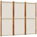 3-panel Room Divider Light Grey 210x180 Cm Abbttpp