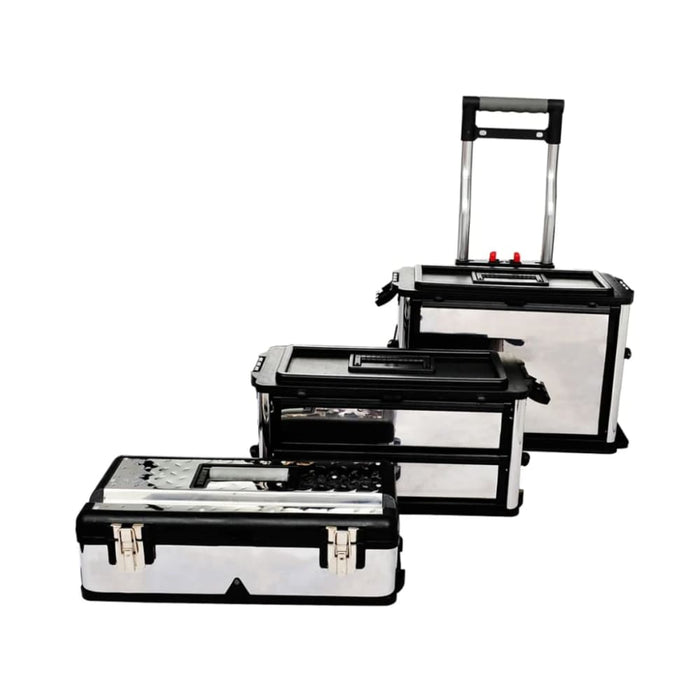 3-part Rolling Tool Box with 2 Wheels Oabtbo