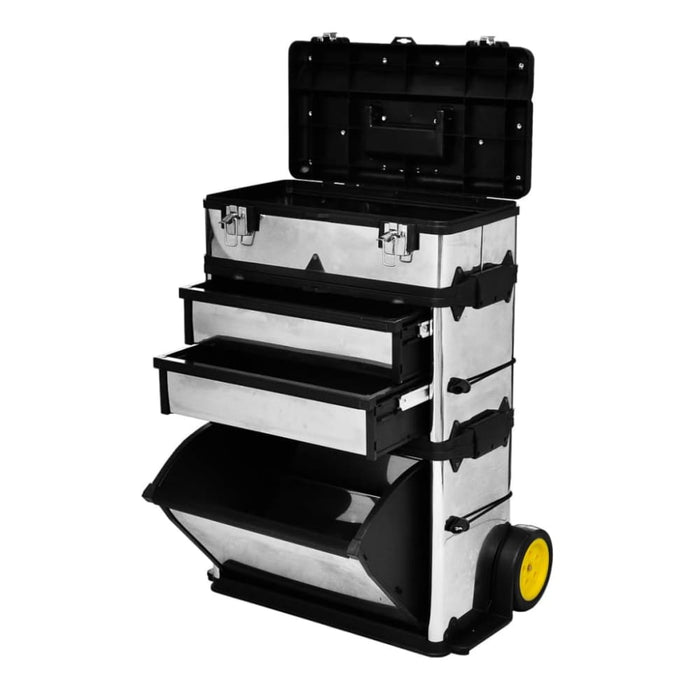 3-part Rolling Tool Box with 2 Wheels Oabtbo