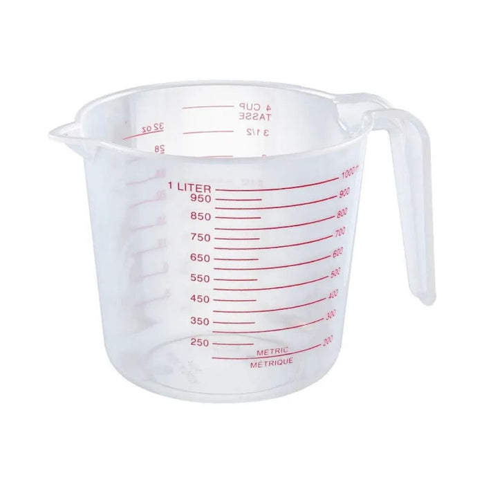 3 Pc 250 500 1000 Ml Plastic Transparent Measuring Cup Set
