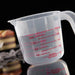 3 Pc 250 500 1000 Ml Plastic Transparent Measuring Cup Set