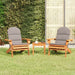 3 Piece Adirondack Garden Lounge Set Solid Wood Acacia