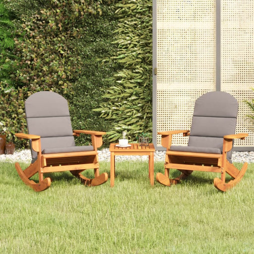 3 Piece Adirondack Garden Lounge Set Solid Wood Acacia