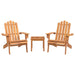 3 Piece Adirondack Garden Lounge Set Solid Wood Acacia