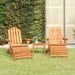 3 Piece Adirondack Garden Lounge Set Solid Wood Acacia