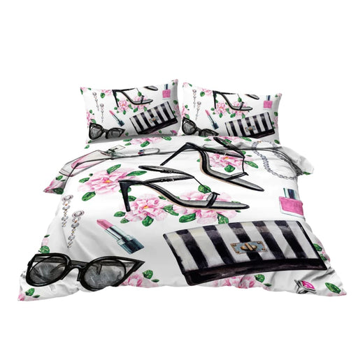 3 Piece Bedding Set With Duvet Cover And Pillow Shams