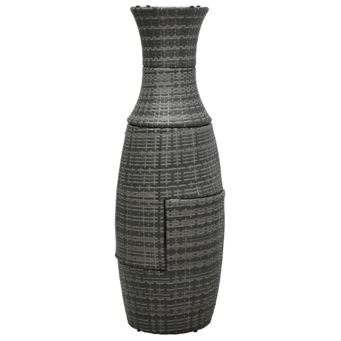 3 Piece Bistro Set with Cushions Poly Rattan Grey Anoak