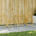 3 Piece Bistro Set Bamboo Txinptl