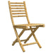 3 Piece Bistro Set Bamboo Txinptl