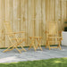 3 Piece Bistro Set Bamboo Txinptx