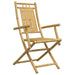 3 Piece Bistro Set Bamboo Txinptx