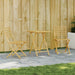 3 Piece Bistro Set Bamboo Txinpxi
