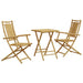3 Piece Bistro Set Bamboo Txinpxl