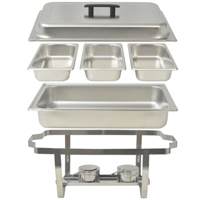 3 Piece Chafing Dish Set Stainless Steel Pbpxk
