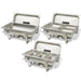 3 Piece Chafing Dish Set Stainless Steel Pbpxk