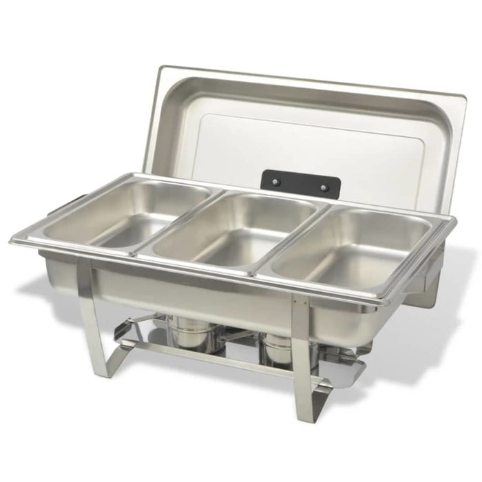 3 Piece Chafing Dish Set Stainless Steel Pbpxk