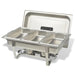 3 Piece Chafing Dish Set Stainless Steel Pbpxk