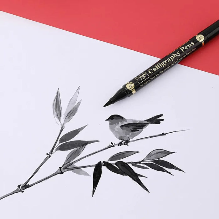 3 Piece Chinese Calligraphy Brush Pen Set for Beginners