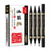 3 Piece Chinese Calligraphy Brush Pen Set for Beginners