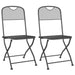 3 Piece Garden Dining Set Anthracite Metal Mesh Txoonbk