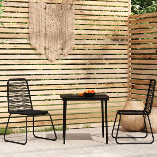 3 Piece Garden Dining Set Black Tbkkbkp