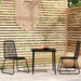 3 Piece Garden Dining Set Black Tbkkbkp