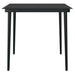 3 Piece Garden Dining Set Black Tbkkbnt