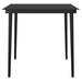 3 Piece Garden Dining Set Black Tbkkxbt