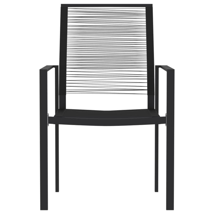 3 Piece Garden Dining Set Black Tbkkxbt