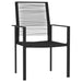 3 Piece Garden Dining Set Black Tbkkxbt