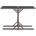 3 Piece Garden Dining Set Brown Tbixaan